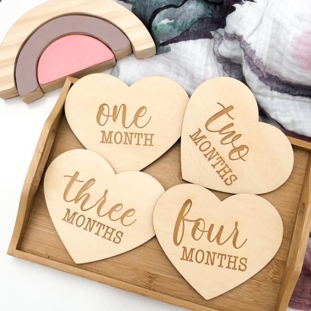 Heart Baby / Pregnancy Milestone Plaques