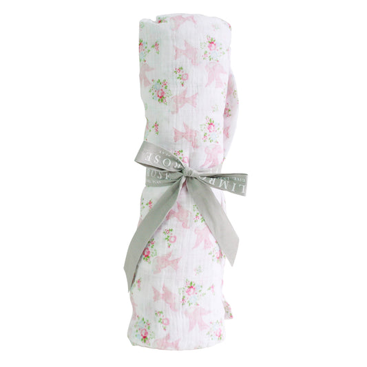 Sweet Birds Muslin Swaddle