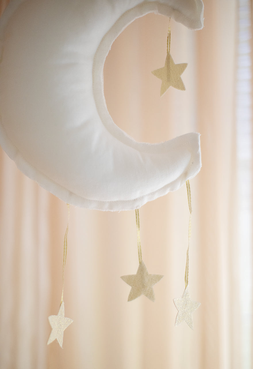 Linen Moon Mobile 27cm Ivory