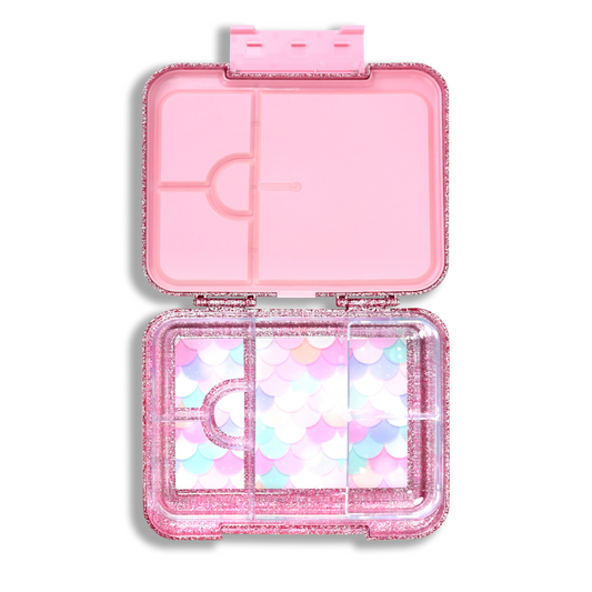 Large Bento Lunchbox - Pink Sparkle Mermaid