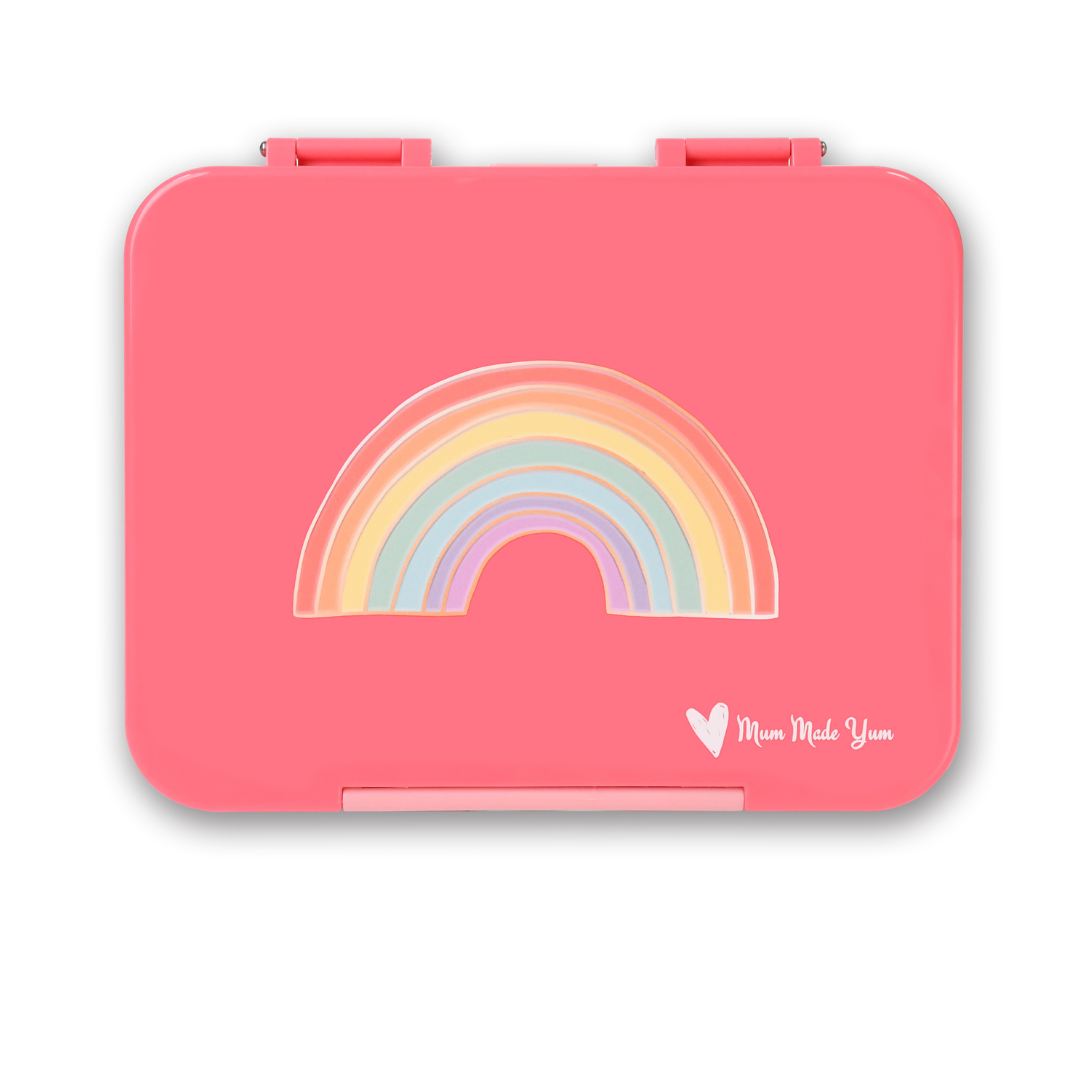 Large Bento Lunchbox - Rainbow Pink